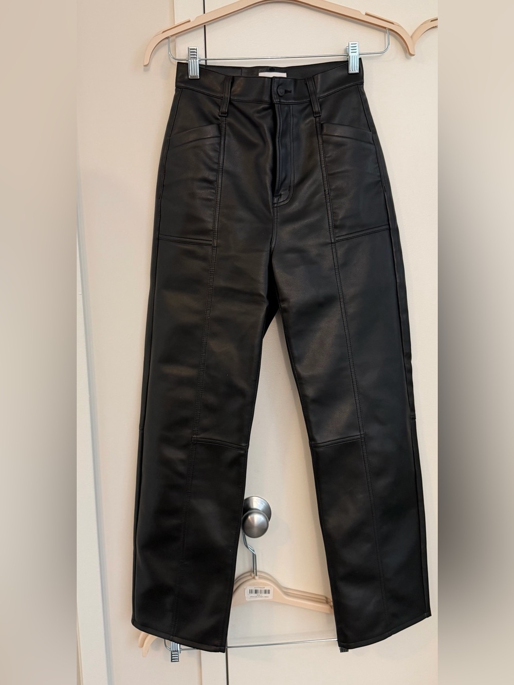 Pistola Black Faux Leather Pants